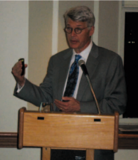 Scott Sagan at a podium