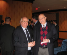 Sir Lawrence Freedman next to Barry Posen